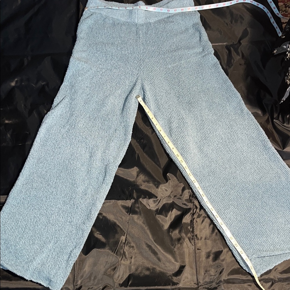Women's Wide Leg Pants in Light Blue
